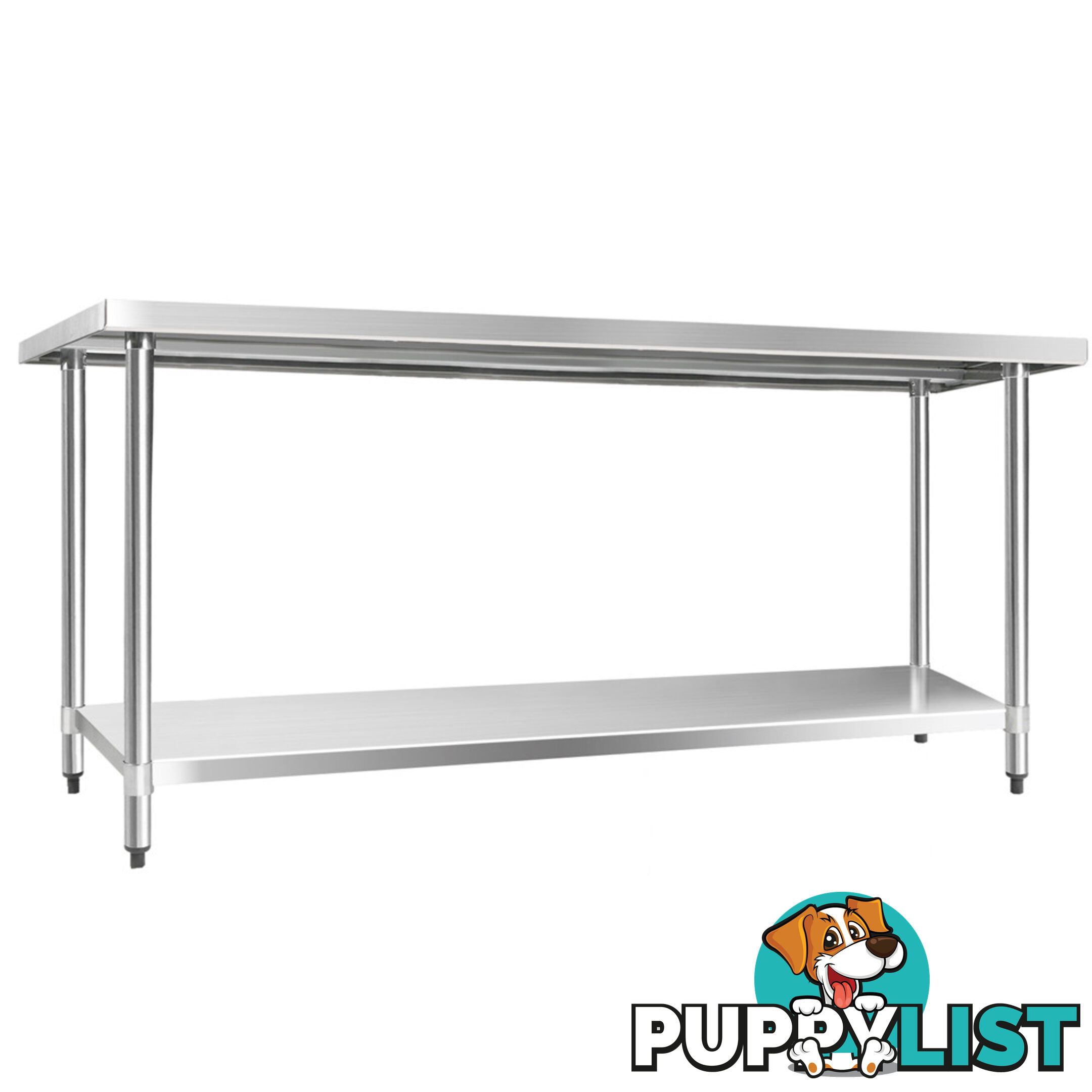 304 Stainless Steel Kitchen Work Bench Table 1829mm