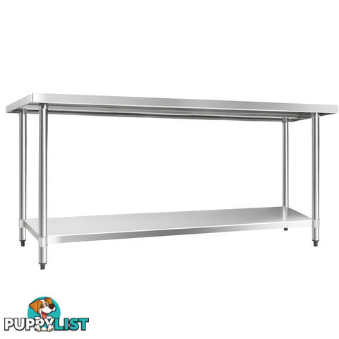 304 Stainless Steel Kitchen Work Bench Table 1829mm