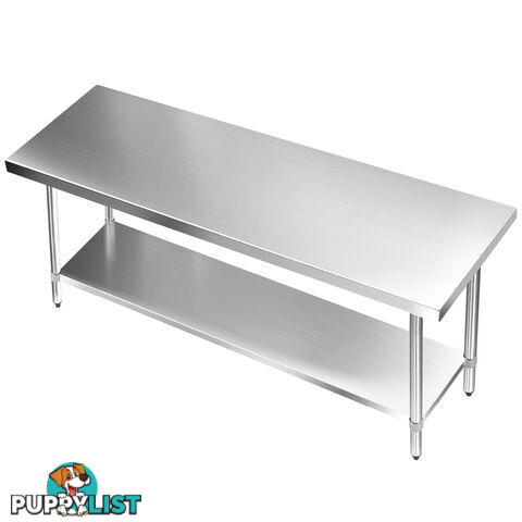 304 Stainless Steel Kitchen Work Bench Table 1829mm