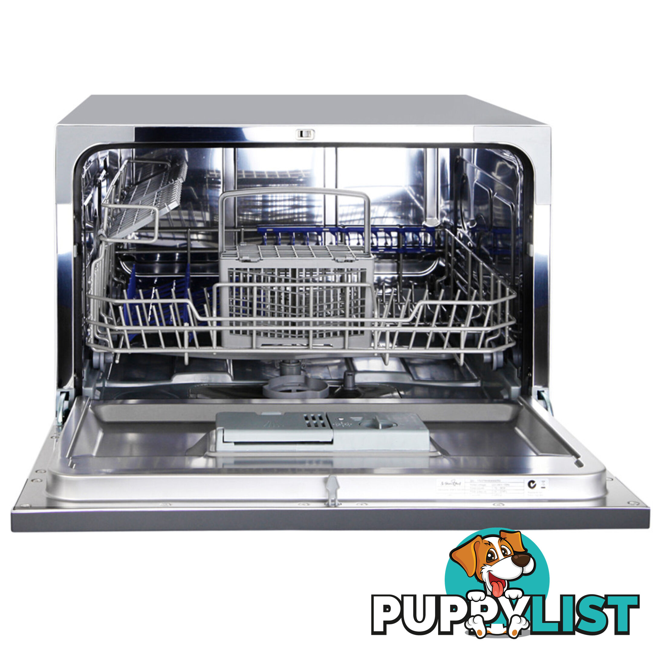 5 Star Chef Electric Benchtop Dishwasher Silver