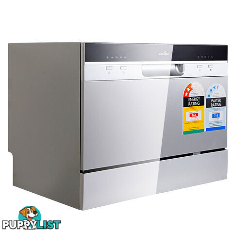 5 Star Chef Electric Benchtop Dishwasher Silver