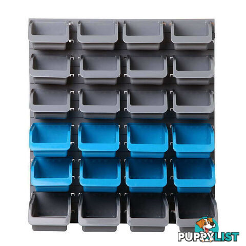 48 Piece Bin Wall Mounted Storage Rack