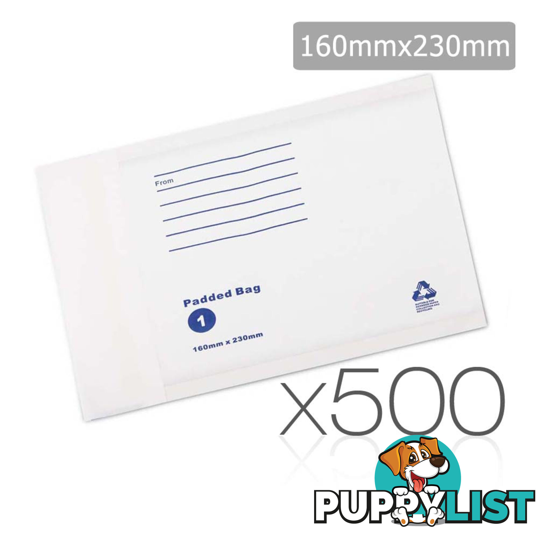 Bubble Padded Mail Envelopes 500pcs 160mm x 230mm