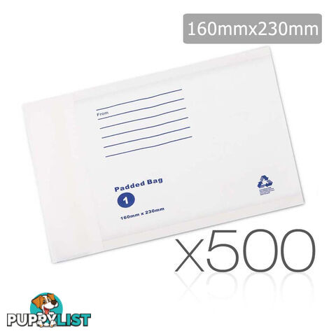 Bubble Padded Mail Envelopes 500pcs 160mm x 230mm