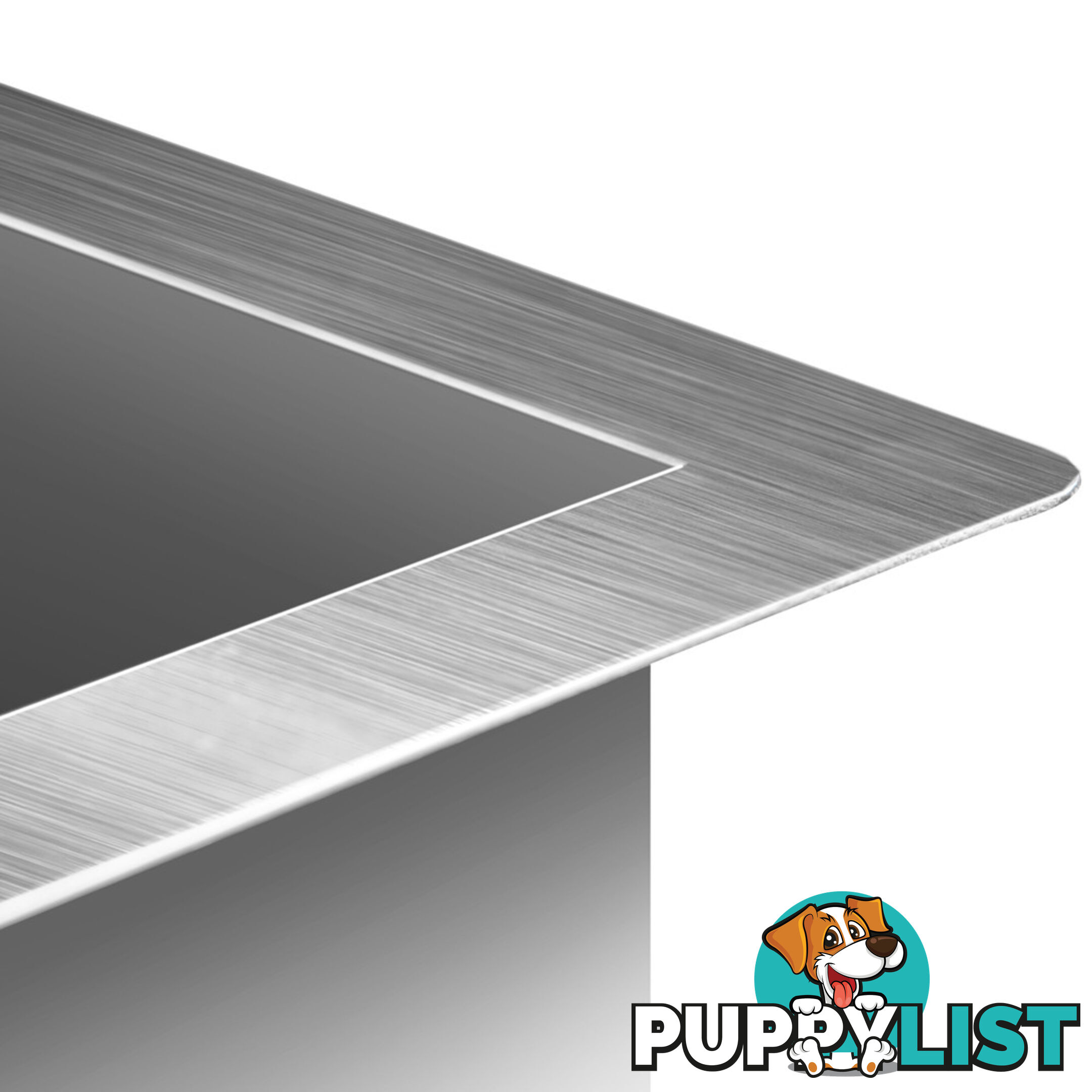 Stainless Steel Kitchen/Laundry Sink w/ Strainer Waste 510 x 450 mm