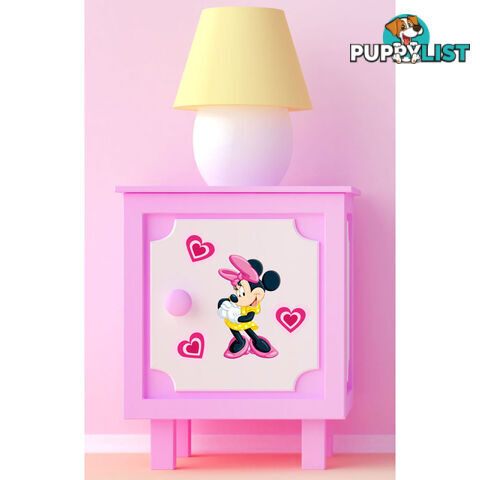 10 X Minnie Mouse Wall Stickers - Totally Movable over and over