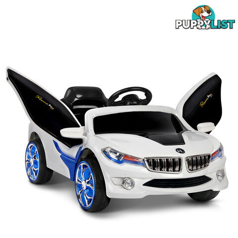 Kids Ride on Car w/ Remote Control Blue White