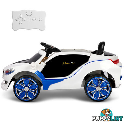 Kids Ride on Car w/ Remote Control Blue White