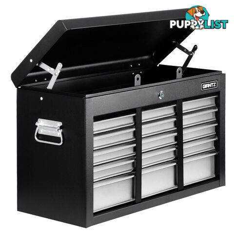 9 Drawers Tool Box Chest Black/Grey