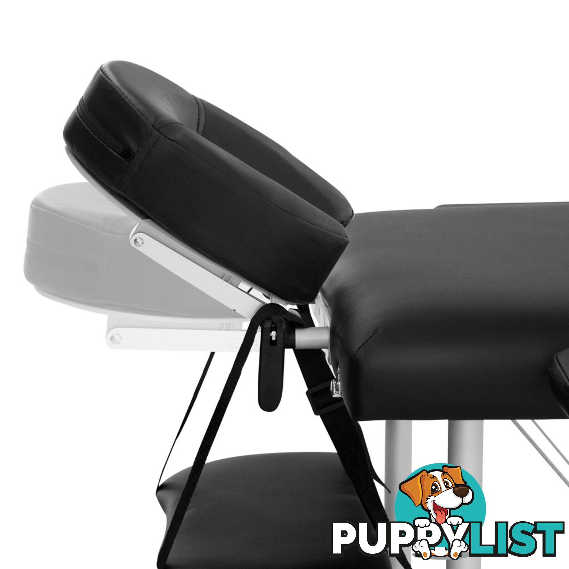 Portable Aluminium 3 Fold Massage Table Chair Bed Black 60cm