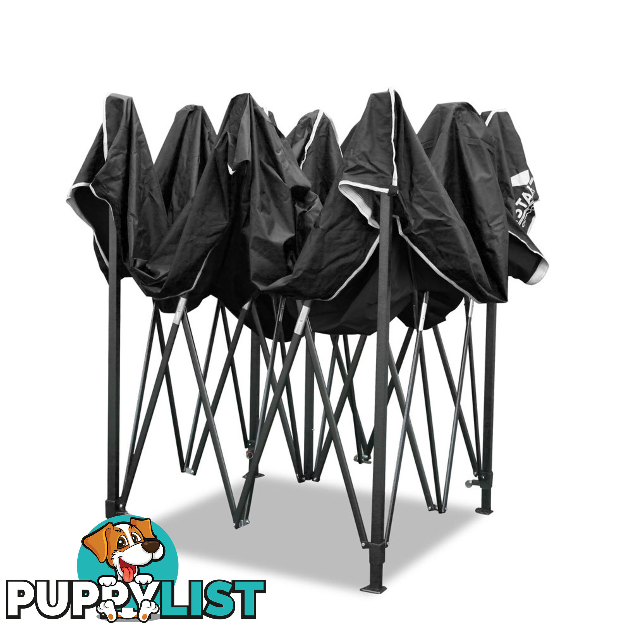 3X3 Pop Up Gazebo - Black