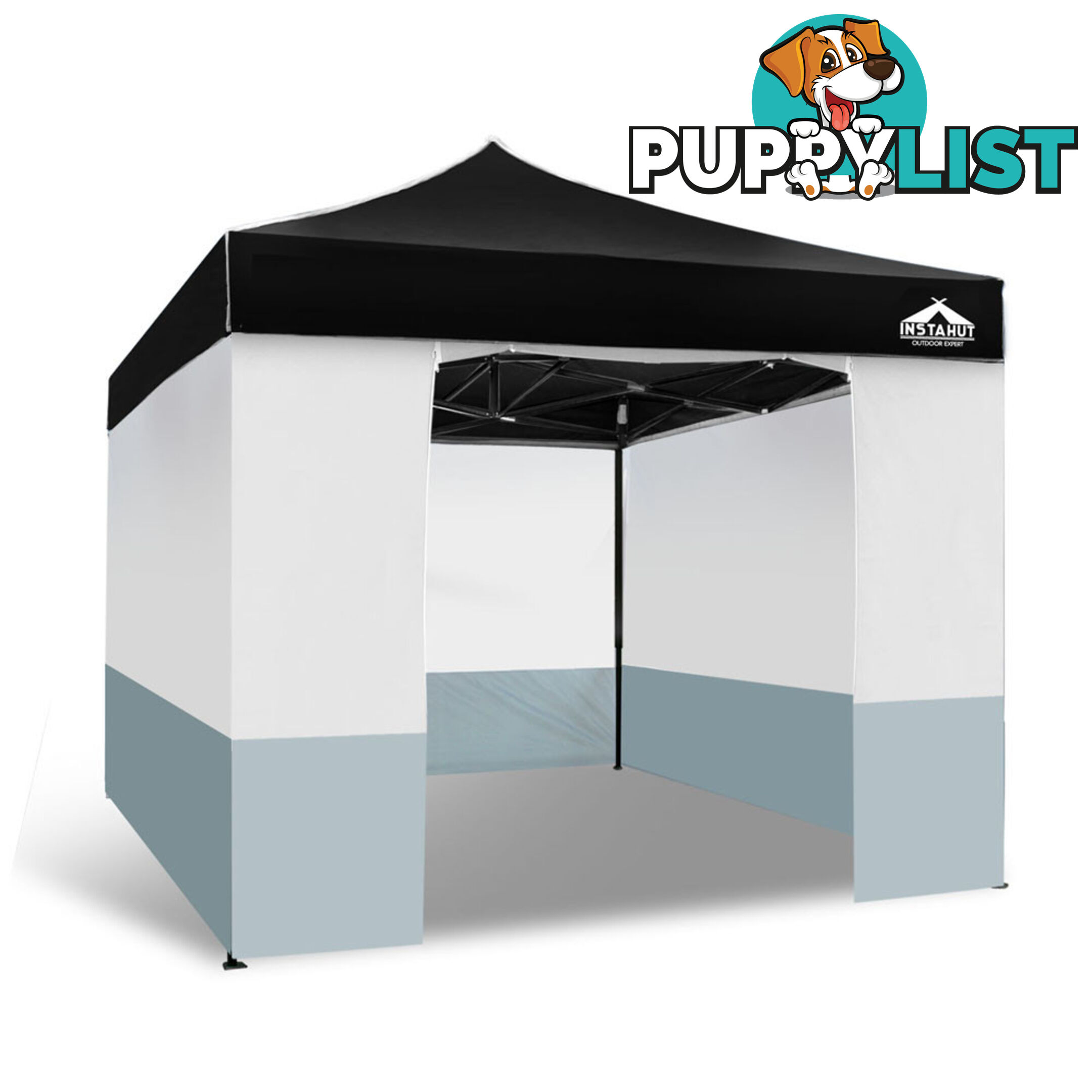 3X3 Pop Up Gazebo - Black