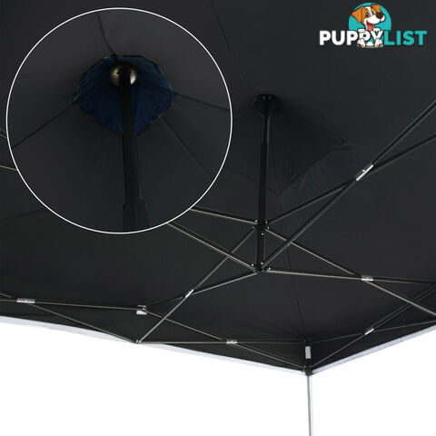 3X3 Pop Up Gazebo - Black