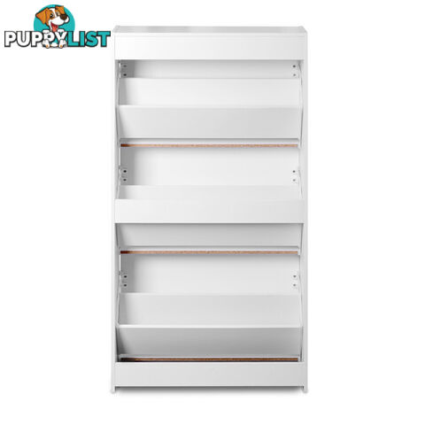 3 Drawers Chest Shoe Cabinet Storage Organizer White