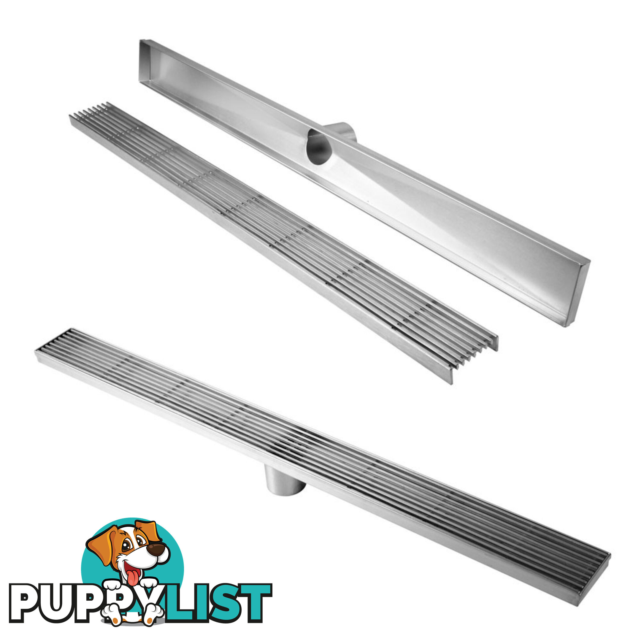 Heelguard Stainless Steel Shower Grate Drain Floor Bathroom 1000mm