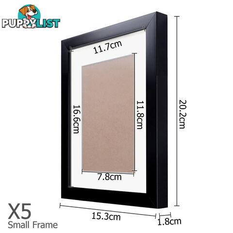 11 pcs Photo Frames Set Wall Black