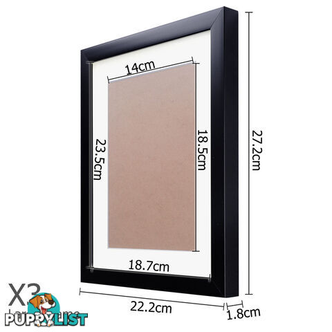 11 pcs Photo Frames Set Wall Black