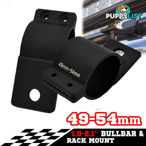 PAIR Bullbar Mounting Bracket Clamp FOR LIGHT BAR Rigid HID ARB MOUNT 49 54mm