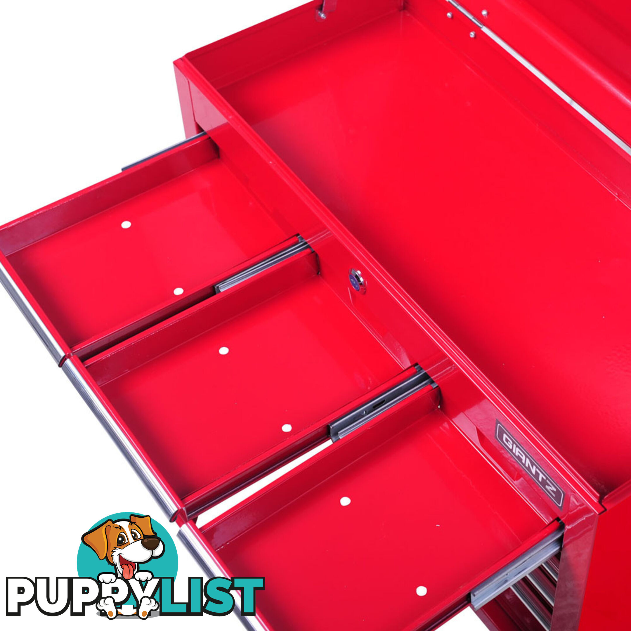 9 Drawers Tool Box Chest Red