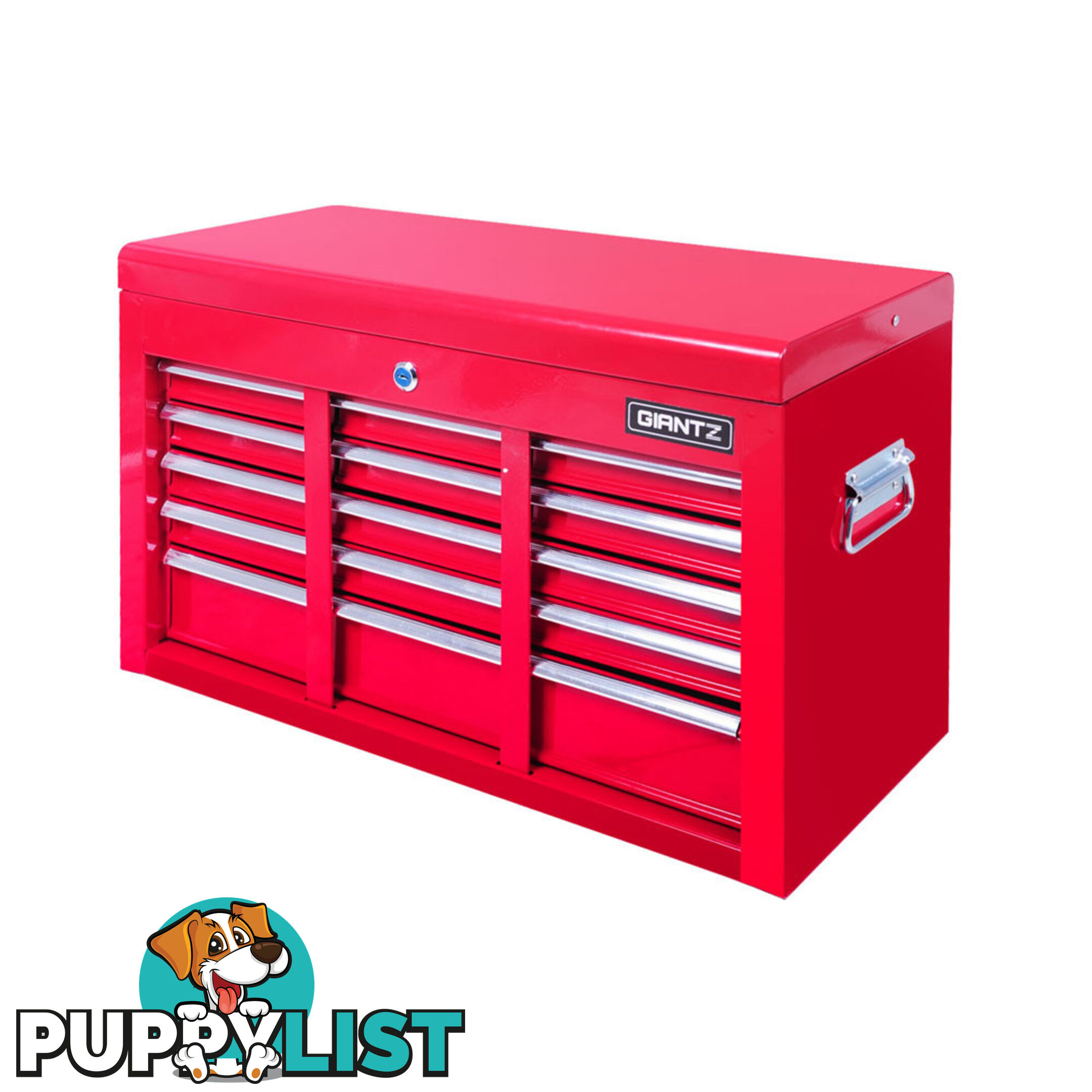 9 Drawers Tool Box Chest Red