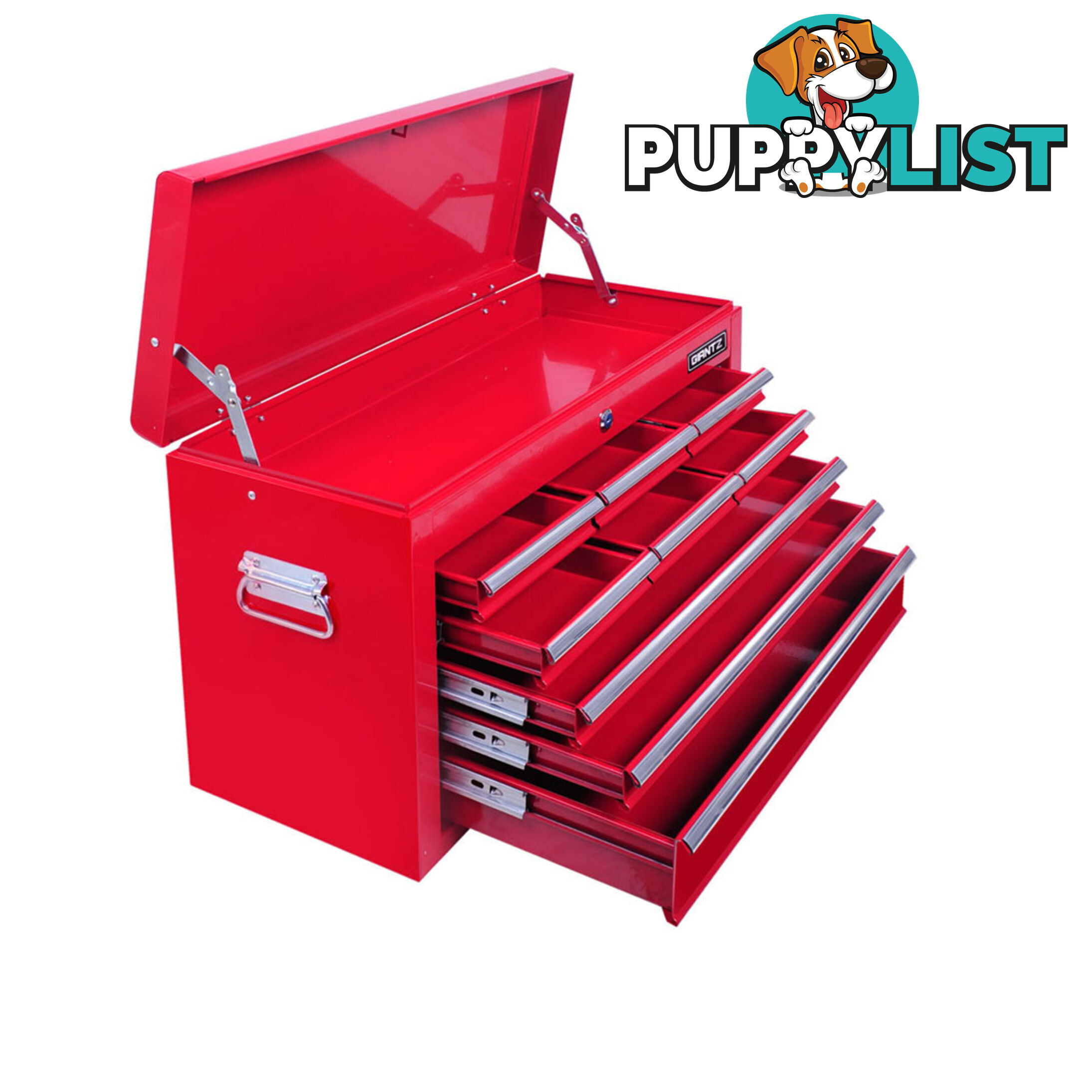 9 Drawers Tool Box Chest Red