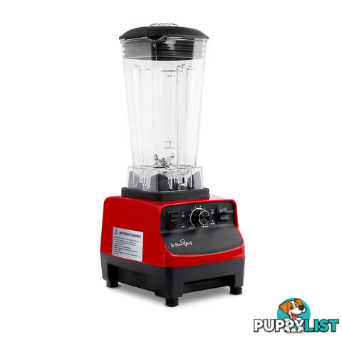 2-in-1 Food Processor & Blender 2L - Red