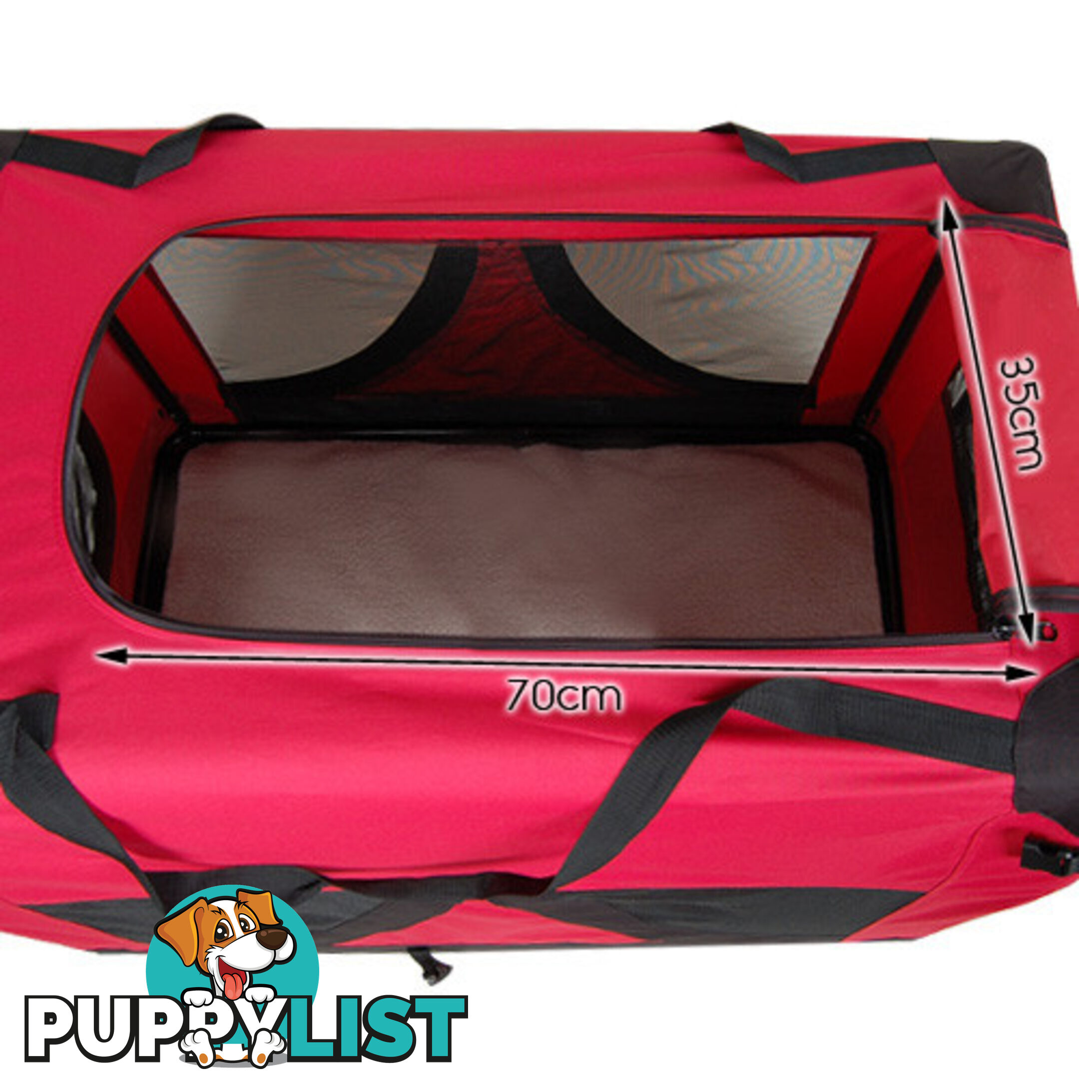 Extra Large Portable Soft Pet Dog Crate Cage Kennel Red