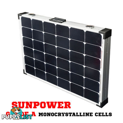 200W Folding Solar Panel Kit Caravan Camping Power 12V Mono Charging Battery