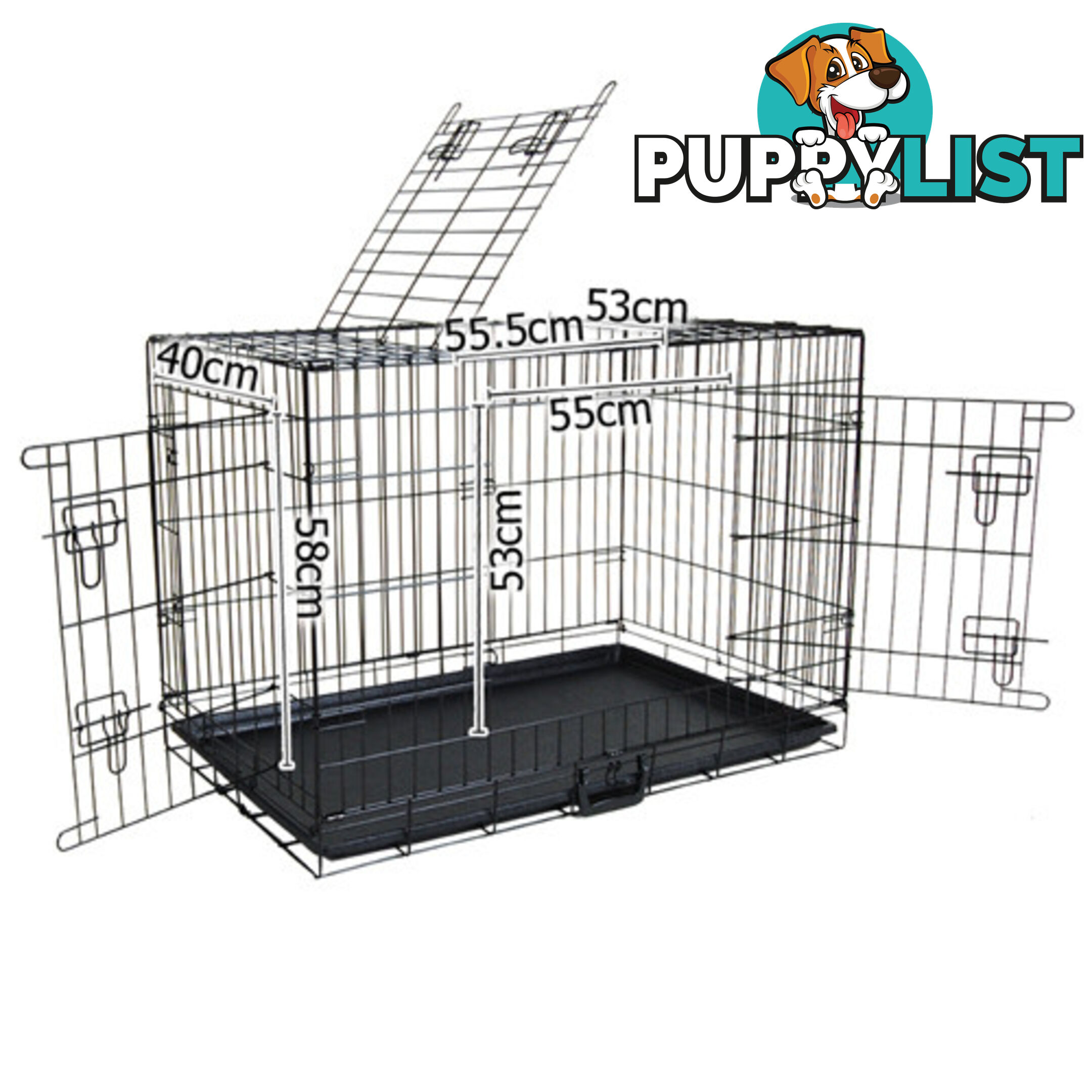 42 Inch Metal Collapsible Dog Cage