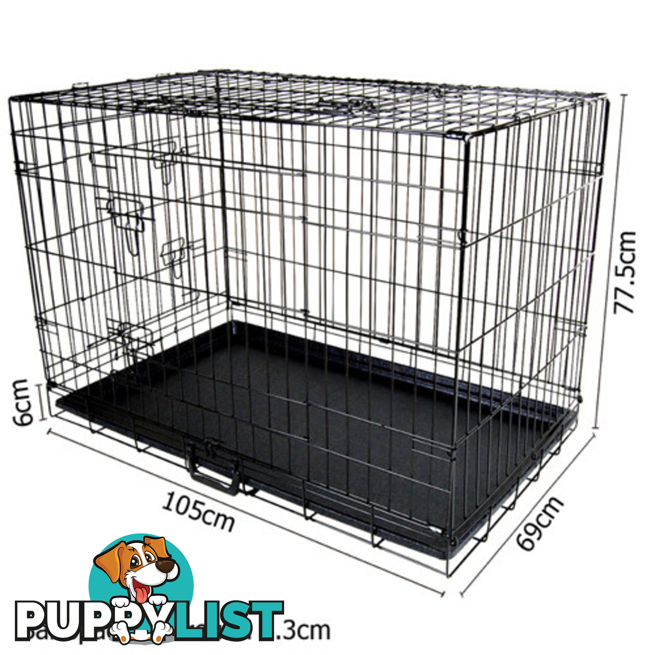 42 Inch Metal Collapsible Dog Cage