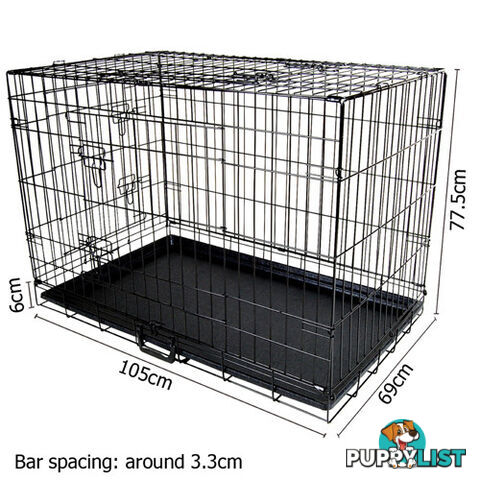 42 Inch Metal Collapsible Dog Cage