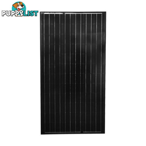 12V 220W Black Solar Panel Kit Caravan Camping Power Battery Charging