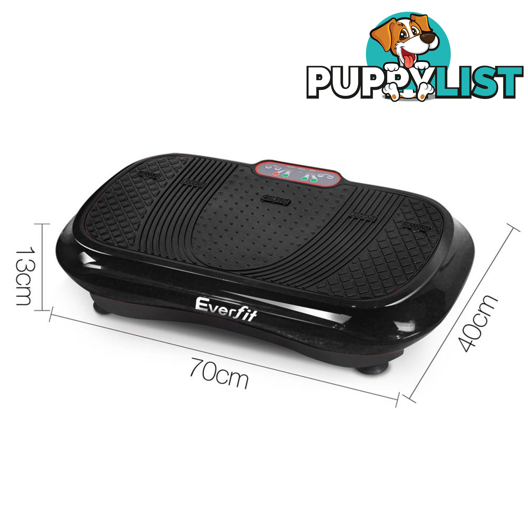 1000W Vibrating Plate - Black