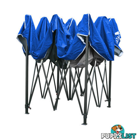 3m x 3m Pop-up Garden Outdoor Gazebo Blue