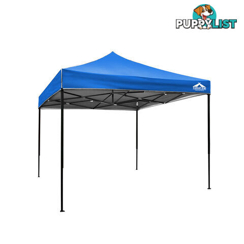 3m x 3m Pop-up Garden Outdoor Gazebo Blue