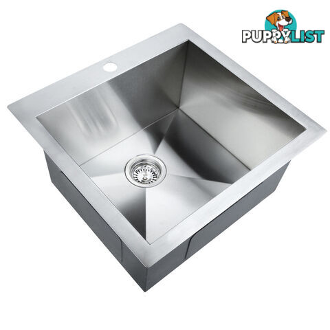 Stainless Steel Kitchen Laundry Sink with Strainer Waste 450 x 300mm