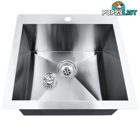 Stainless Steel Kitchen Laundry Sink with Strainer Waste 450 x 300mm