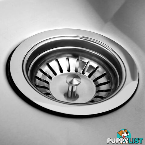 Stainless Steel Kitchen Laundry Sink with Strainer Waste 450 x 300mm