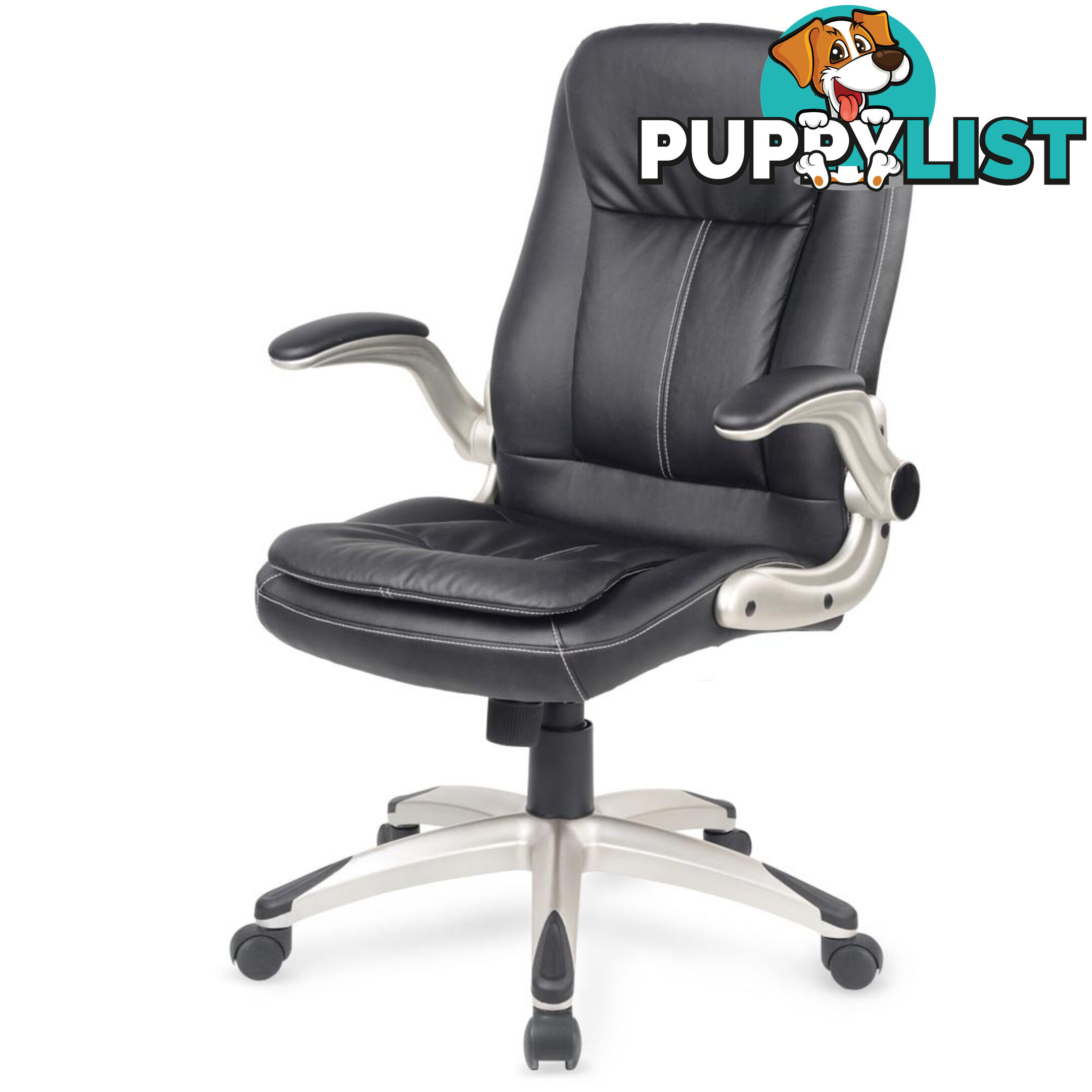 Executive PU Leather Office Computer Chair Black