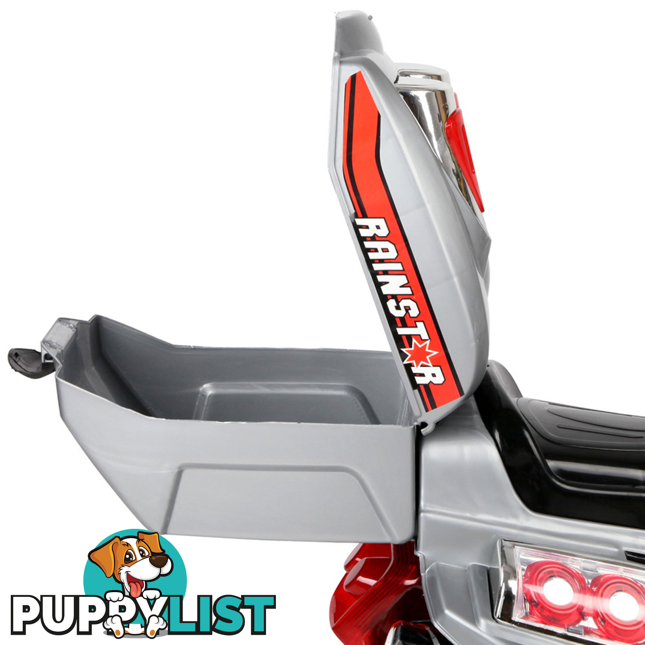 Kids Ride on Motorbike Silver Red