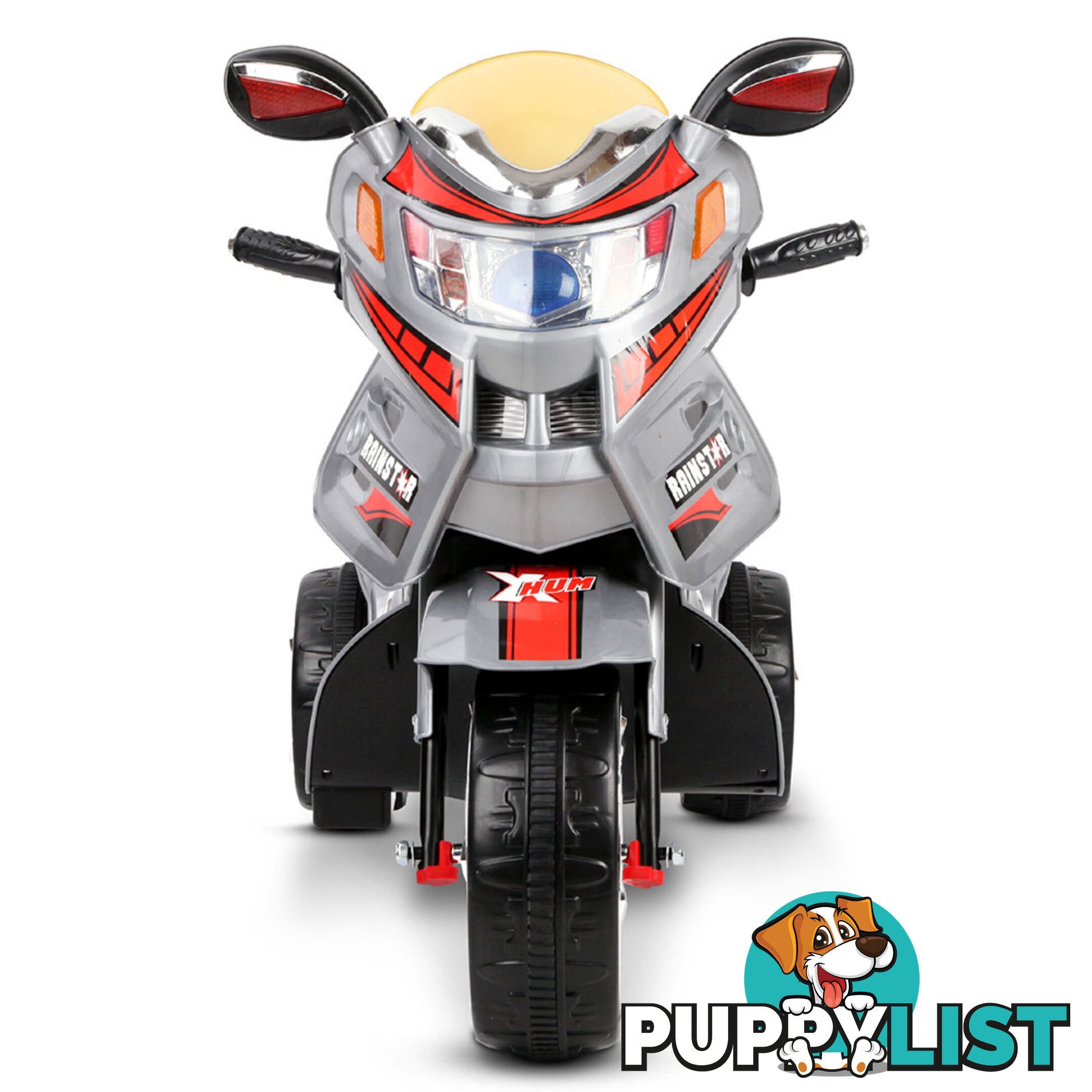 Kids Ride on Motorbike Silver Red