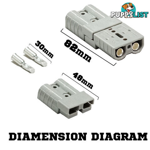 New 20X 50AMP Premium Anderson Style Plug Exterior Connector DC Power Solar