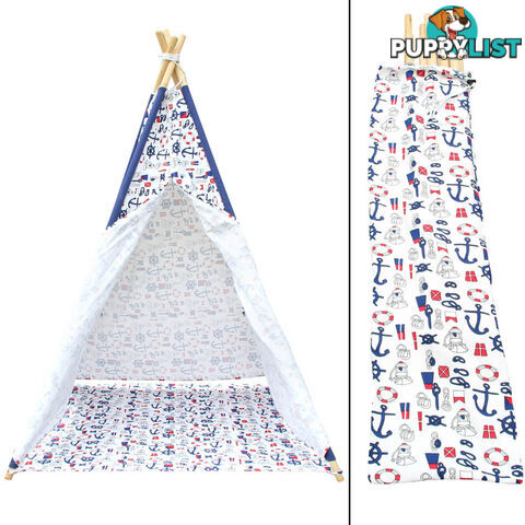 4 Poles Teepee Tent w/ Storage Bag