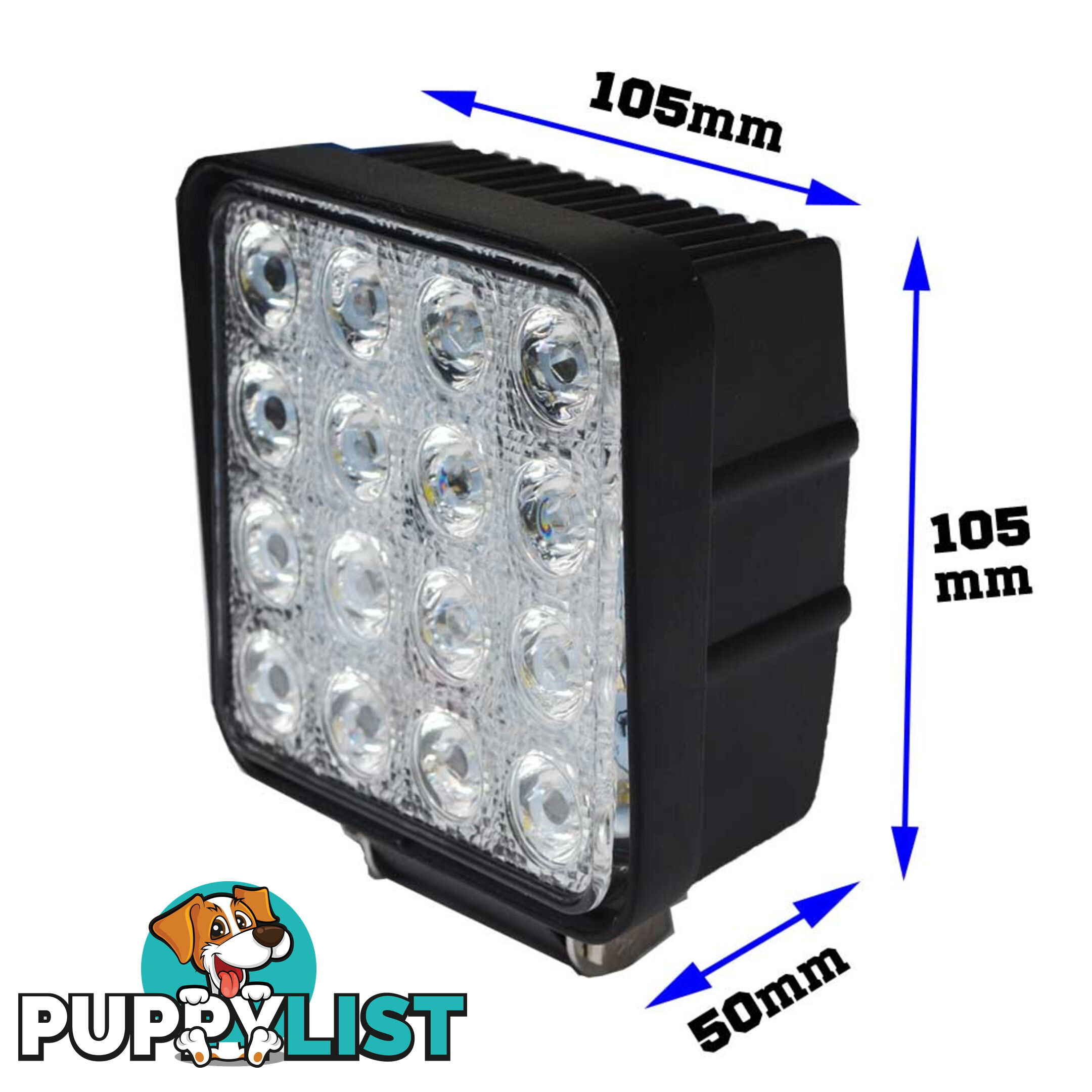 2x 80W LED Work Light Flood Lamp Offroad Tractor Truck 4WD SUV Philips Lumileds