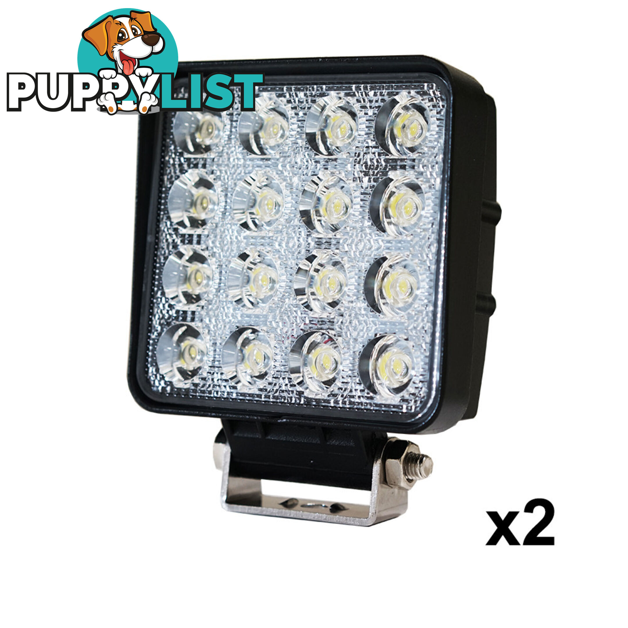 2x 80W LED Work Light Flood Lamp Offroad Tractor Truck 4WD SUV Philips Lumileds