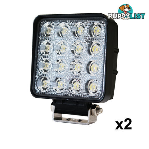 2x 80W LED Work Light Flood Lamp Offroad Tractor Truck 4WD SUV Philips Lumileds