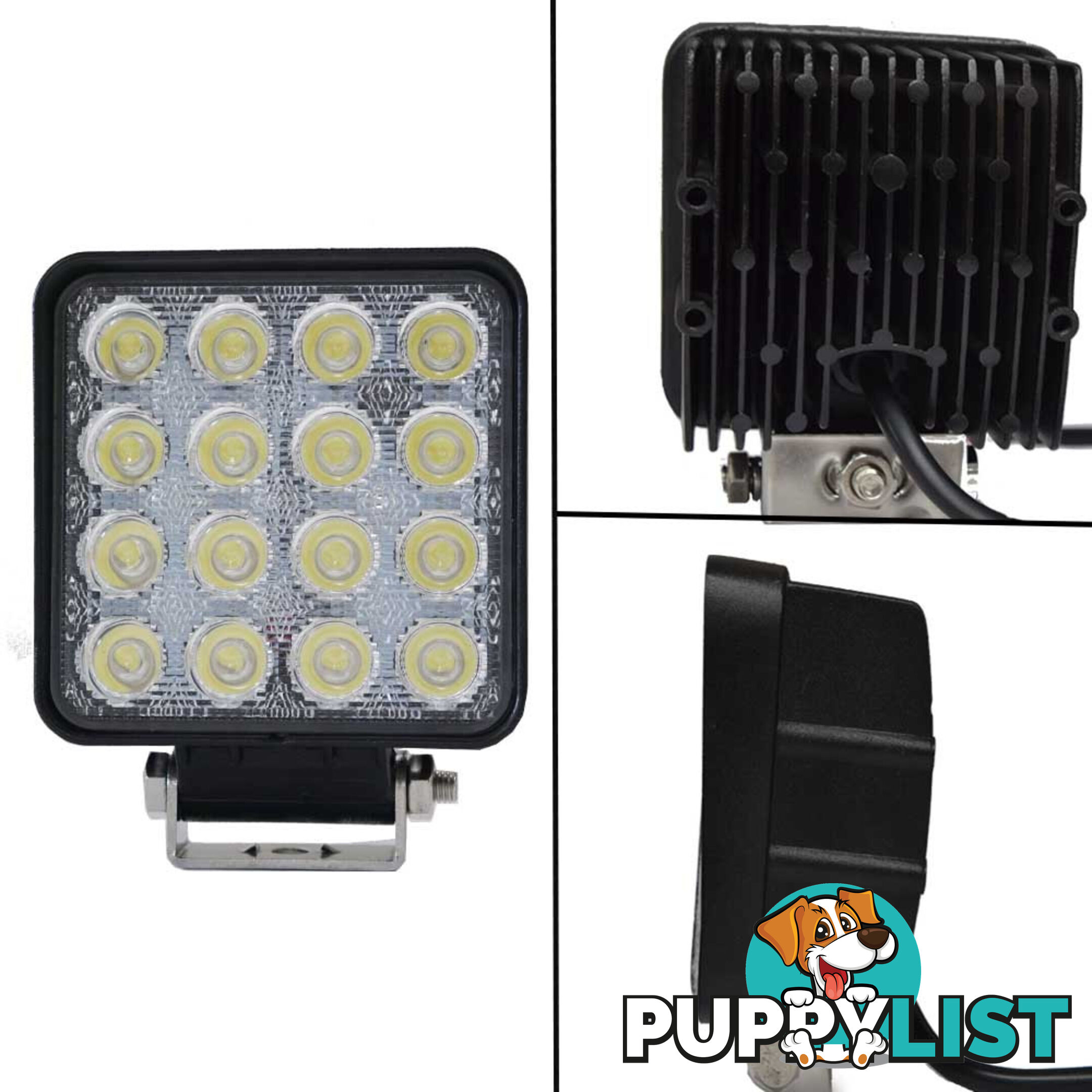 2x 80W LED Work Light Flood Lamp Offroad Tractor Truck 4WD SUV Philips Lumileds