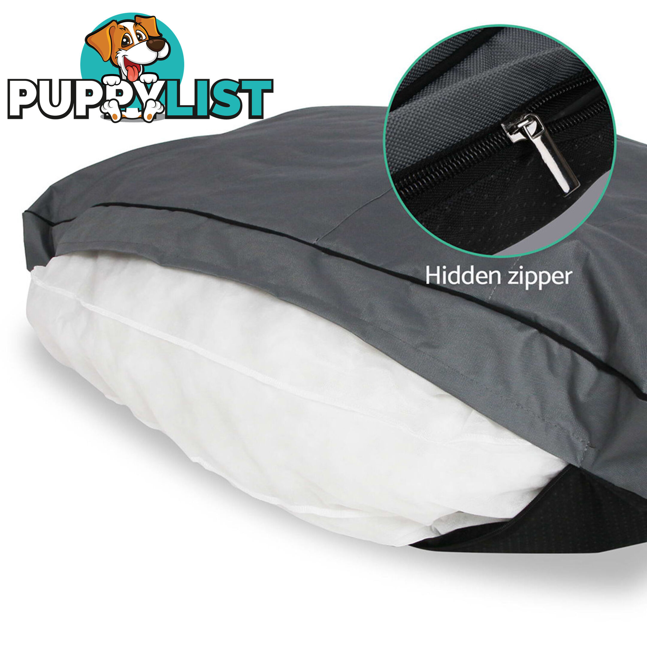 Washable Wavy Stripe Heavy Duty Pet Bed - XLarge