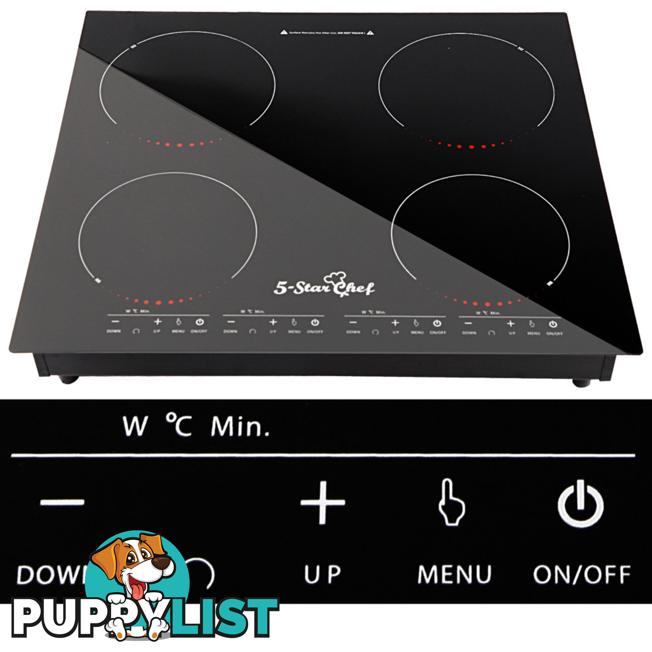 5 Star Chef Electric Induction Cooktop Ceramic