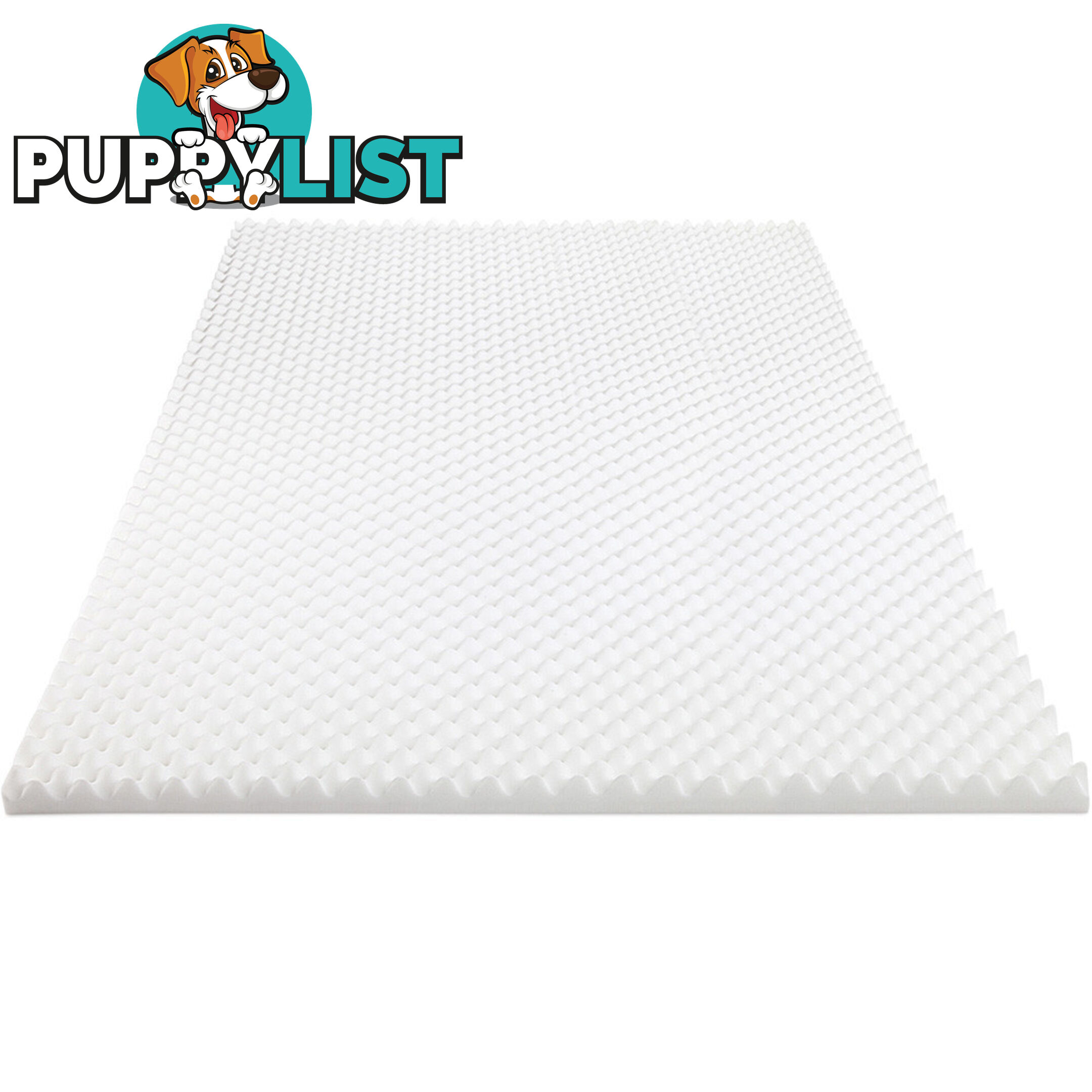 Deluxe Egg Crate Mattress Topper 5 cm Underlay Protector King